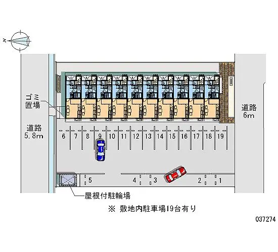 ★手数料０円★福井市渕３丁目 月極駐車場